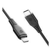 Novoo Type-C 1.2 m Siyah Iphone Lightning Hızlı Şarj Kablosu