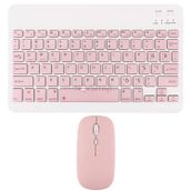Novstrap Samsung Galaxy Tab S10 S9 S8 S7 FE Plus Ultra Lite Uyumlu Pembe Bluetooth Klavye-Mouse