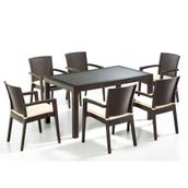 Novussi Liverno Kahverengi Camlı Set
