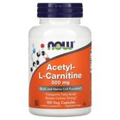 Now acetyl L-Carnitine 500 mg 100 Veggie Kapsül - Aromasız