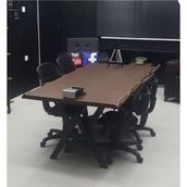 NTCollection Masif Doğal Ağaç Toplantı Ve Ofis Masası ( 85 cm - 125 cm )