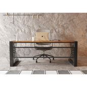Ntconcept Asya Masif Ağaç Ofis ve Çalışma Masası - Ebat Seçenekli - 85x160 cm - Açık Ceviz