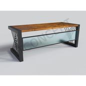 Ntconcept Dina Masif Ağaç Ofis ve Çalışma Masası - Ebat Seçenekli - 100x230 cm - Açık Ceviz