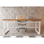 Ntconcept May Masif Ağaç Ofis ve Çalışma Masası - Ebat Seçenekli - 100x200 cm - Açık Ceviz