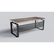 Ntconcept Quin Masif Ağaç Ofis ve Çalışma Masası - Ebat Seçenekli - 100x250 cm - Açık Ceviz