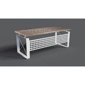 Ntconcept Quin Masif Ağaç Ofis ve Çalışma Masası - Ebat Seçenekli - 85x140 cm - Açık Ceviz