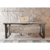 Ntconcept Shi Masif Ağaç Ofis ve Çalışma Masası - Ebat Seçenekli - 75x180 cm - Açık Ceviz