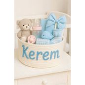 NuaCraft Kişiye İsme Özel Bebek Hediye Sepeti İsimli Sepet