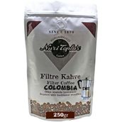 Nuri Toplar 250 gr Colombia Supremo Çekirdeği Filtre Kahvesi