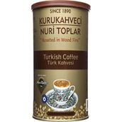 Nuri Toplar 250 gr Kuru Kahve Yuvarlak Teneke Kutuda Türk Kahvesi