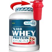 Nutraday Whey Protein 2257 gr Çilek Aromalı Protein Tozu 24 Gram Protein 74 Servis