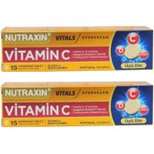 Nutraxin Vitamin C-D-Zinc 2x15 Efervesan Tablet