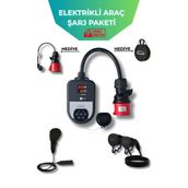 Nuvion Elektrikli Araç Paketi-Şarj İstasyonu-V2L Byd/Skywell Uyumlu-Type(Tip) 2 Ac Şarj Kablosu-Dönüştürücü