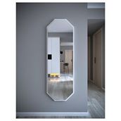 Nysamo 120 cm Beyaz Altıgen Duvar Aynası