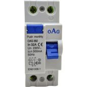 OAG 2X32 A 300Ma Kaçak Akım Koruma Rölesi