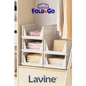 obido Lavine *3 Adet* Çok Amaçlı Kayar Raf Dolap Içi Kıyafet Ve Ev Aksesuarı Düzenleyici ”beyaz”