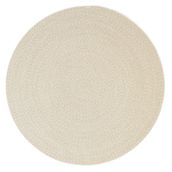 Ocean Home Textile 120 cm Yıkanabilir Bej Kırçıllı Pamuklu Halı Kilim