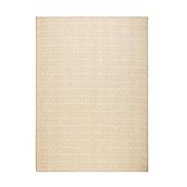 Ocean Home Textile 160x230 cm Ekru Renk Karo Desenli Jüt Halı Kilim