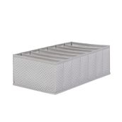 Ocean Home Textile 22x41.5x12 cm 7 Bölmeli Gri Balıksırtı Çekmece Düzenleyici