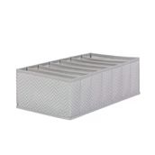 Ocean Home Textile 22x41.5x12 cm 7 Bölmeli Gri Balıksırtı Çekmece Düzenleyici