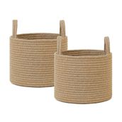 Ocean Home Textile 26x22 cm 2'li Jüt Halat Sepet Set