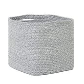 Ocean Home Textile 30x30x30 cm Gri Kırçıllı Pamuklu Sepet