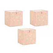 Ocean Home Textile 33x30x33 cm 3'lü Çocuk Odası Deniz Kızı Kutu Set