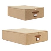 Ocean Home Textile 45x55x18 / 55x70x18 cm 2'li Jüt Destekli Hurç Set