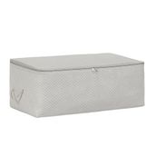 Ocean Home Textile 52x28x21 cm Orta Boy Gri Balıksırtı Hurç