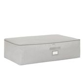 Ocean Home Textile 74x46x22 cm Mega Boy Gri Balıksırtı Baza Altı Hurç