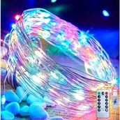 Odea 10 Metre Renkli 50LED Işıklar Peri Işıkları 8 Mod Rgb Işıkları USB Çok Renkli Işık Peri Dize Işıkları Tel Fonksiyonlu Süsleme Ince Telli Aydınlatmalı Şerit LED Yılbaşı Işık Yılbaşı Süsü Sınıfı A+]