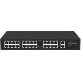 ODS 08ODS-24P2U-300 24 Port 300 W Full PoE 10-100 2X Uplink Yönetilemez Switch