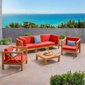 Oduns Ahşap 3+1+1 Bahçe Balkon Teras Oturma Grubu