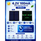 OEM 4.2V 100MA 60X60MM Güneş Paneli - Solar Panel
