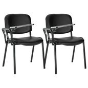 Ofisit Konferans/Seminer Sandalyesi Siyah 2'Li Set