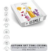 Ohlala Orange Mint 75 ml + Violet Mint 15 ml + Raspberry Mint 15 ml Autumn Set Diş Macunu
