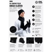 OIL COMPANY Siyah Polar Eldiven Unisex Trend OC0010 (SİYAH, LXL)