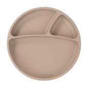 Oioi Porsiyon 6+ Ay Bubble Beige Vakum Tabanlı Silikon Tabak