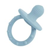 OiOi Silikon Diş Kaşıyıcı - Mineral Mavi, Yumuşak Dokulu ve Ergonomik, Bebek Gelişimini Destekler, 3 Aydan İtibaren