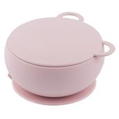 Oioi Vakum Tabanlı Pinky Pink Silikon Kapaklı Kase