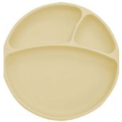 OiOi Vakum Tabanlı Porsiyon Mellow Yellow Silikon Tabak