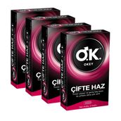 Okey 10'lu 4 Kutu Çifte Haz Prezervatif Paket