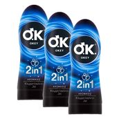 Okey 2 in 1 Aromasız Kayganlaştırıcı Jel 200 ml (3 paketi)