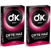 Okey Çifte Haz Prezervatif 10'lu x 2 Paket