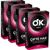 Okey Çifte Haz Prezervatif 10'lu x 4 Gizli Paketleme ile Yüksek Kalite Koruma