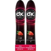 Okey Çilek Jel 2'li Set 200 ml Çilek Aromasıyla Kayganlaştırıcı Etki Sunar