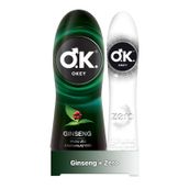 Okey Ginseng Masaj Jeli 200 ml + Okey Zero Kayganlaştırıcı Jel 100 ml