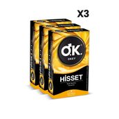 Okey Hisset Prezervatif 10'Lu X3 Adet