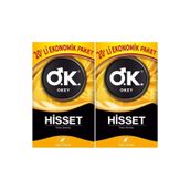 Okey Hisset Prezervatif, 40 Adet, Ekonomik Paket (2PK*20)