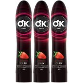 Okey Kayganlaştırıcı Jel, 100 ml, Çilekli, 3'lü Set